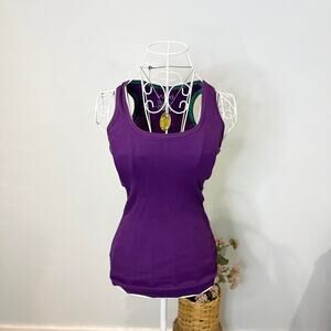 Cute vintage y2k purple tight tank top